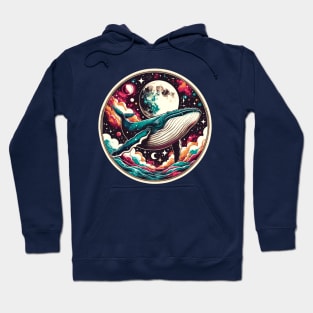 A humpback whale in outer space Hoodie